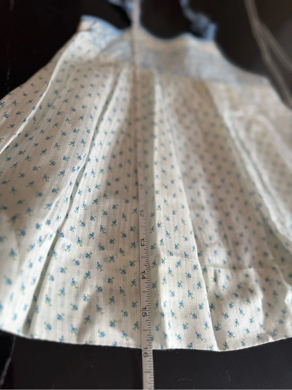 Vintage Girls Light Blue Smocked Sundress
